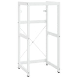 Bathroom Washbasin Frame with Built-in Basin White Iron 3101385