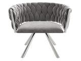Set of 2, velvet dining, single light luxury living room bedroom swivel, Leisure swivel N606P452770G