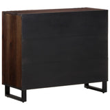 Sideboard Brown 90x34x75 cm Solid Wood Mango 377576