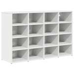 Shoe Cabinet with Shelf White 103 x 30 x 67 cm Engineered wood 808729