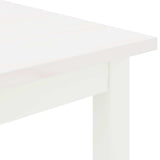 Coffee Table White 100 x 50 x 45 cm Solid Pine Wood 892766