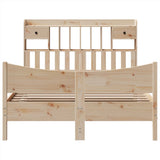 Bed Frame without Mattress 140x200 cm Solid Wood Pine 3323377