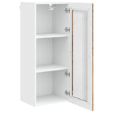 Wall Glass Cabinet PORTO Old Wood 40 x 31 x 100 cm 885453