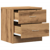 ZNTS Bedside Cabinets 2 pcs Artisian Oak 40x30x40 cm Engineered Wood 855927