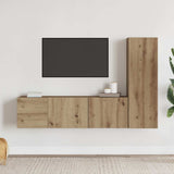 Wall Mounted TV cabinets 3 pcs Artisan Oak Engineered Wood 3328958
