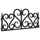 Lawn Edgings 17 pcs Black 10 m PP 318301