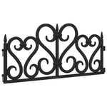 ZNTS Lawn Edgings 17 pcs Black 10 m PP 318301