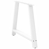 ZNTS Coffee Table Legs A-Shaped 2 pcs White 100x cm Steel 4012865