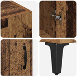 Highboard Old Wood 69.5 x 34 x 180 cm Engineered Wood 3415792