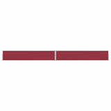 Patio Retractable Side Awning 170x1200 cm Red 313398