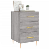 Bedside Cabinet Grey Sonoma 40x40x66 cm Engineered Wood 827650