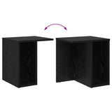 End Table 2 pcs Black Oak 37 x 32 x 40 cm Engineered Wood 891083