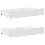 Bed Frame without Mattress White 140x190 cm Solid Wood Pine 3309873