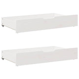 Bed Frame without Mattress White 140x190 cm Solid Wood Pine 3309873
