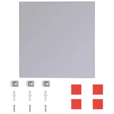 Frameless Mirror Tiles Glass 16 pcs 20.5 cm 3051482