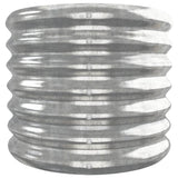Garden Raised Bed Galvanised Steel 332x40x36 cm Silver 318887