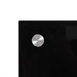 Kitchen Backsplash 2 pcs Black 100 x 40 cm Tempered Glass 3415440
