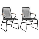 3 Piece Garden Dining Set Black PVC Rattan 3099209