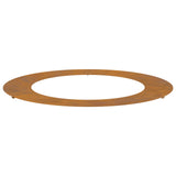 suitable for Flat Tree Ring Brown 60 / 90 cm Weathering Steel 873716