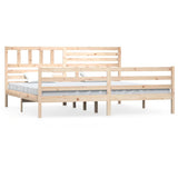 Bed Frame without Mattress 180x200 cm Super King Super King Size Solid Wood 3101103