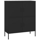 Storage Cabinet Black 80x35x101.5 cm Steel 336142