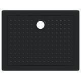 Shower Base Tray with Dots 90 x 70 x 4 cm ABS Black 42033511