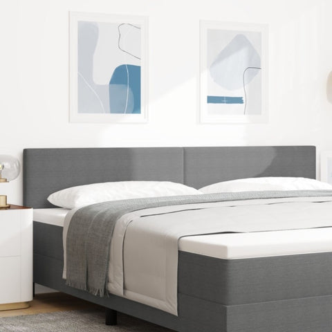 ZNTS LED Headboard Simple Design Light Grey 100 cm Corduroy Fabric 3338037