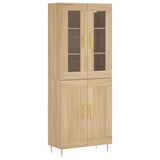 Highboard Sonoma Oak 69.5x34x180 cm Engineered Wood 3198332