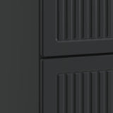 Bedside Cabinet Black 62 x 34.5 x 47.5 cm Engineered Wood 893856