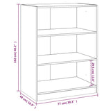 Wardrobe Brown Oak 77x48x102 cm Engineered Wood 840827