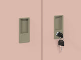 Storage Cabinet 2 pcs Pink 80 x 40 x 175 cm Steel Lockable 3438736
