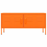 336228 TV Cabinet Orange 105x35x50 cm Steel