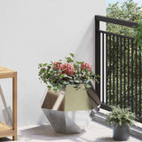 Planter 2 pcs Silver 50 x 50 x 40 cm Stainless Steel 884061