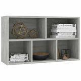 Book Cabinet/Sideboard Concrete Grey 50x25x80 cm Engineered Wood 800166