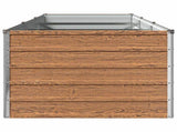 Raised Garden Bed Wood Brown 240 x 80 x 55 cm cold-rolled steel 8006405