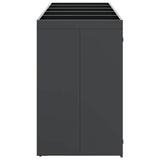 Wheelie Bin Storage for 5 Bins Anthracite 340 x 77.5 x 121.5 cm 3394786