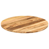 Table Top 70x3.8 cm Round Solid Wood Rough Mango 370011