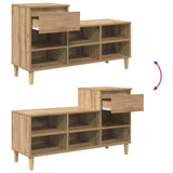 Shoe Cabinet Artisan Oak 102 x 36 x 60 cm Engineered Wood 881034