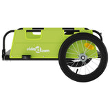 Bike Trailer Green Oxford Fabric and Iron 94172
