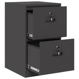File Cabinet Black 44 x 50 x 74.5 cm Cold-Rolled Steel 891592