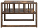 Coffee Table Smoked Oak 66 x 49.5 x 45 cm Engineered Wood 8000120