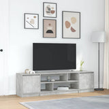 TV Cabinet Concrete Grey 188.5x41x50 cm Engineered Wood 3328420