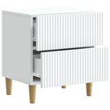Bedside Cabinet White 43 x 34.5 x 48 cm Engineered Wood 894525