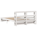 Bed Frame with Headboard without Mattress White 150x200 cm King Size 3305998