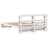 Bed Frame with Headboard without Mattress White 150x200 cm King Size 3305998