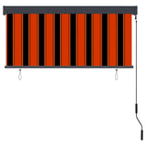 Outdoor Roller Blind 140x250 cm Orange and Brown 145972