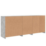 Sideboard with LED Lights Concrete Grey 162x37x67 cm 3209033