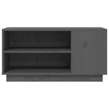 TV Cabinet Grey 80x35x40.5 cm Solid Wood Pine 814406