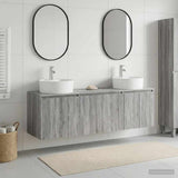 Bathroom Cabinet Set 3 pcs Grey Sonoma 49.5 x 44.5 x 65 cm 3405673