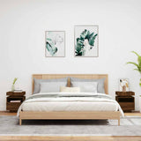 Bedside Cabinets with LED Lights 2 pcs Brown Oak 40x39x48.5 cm 836797